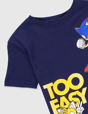 Playera Sonic Sonic manga corta para niño