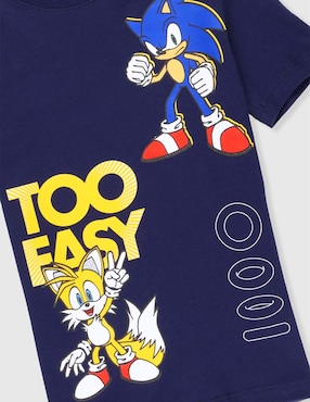 Playera Sonic Sonic manga corta para niño