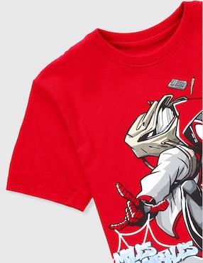 Playera Spider-Man Miles Morales manga corta para niño