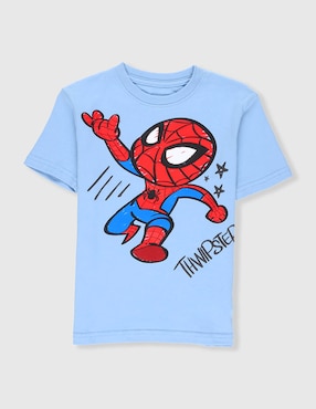 Playera Spider-man Marvel manga corta para niño