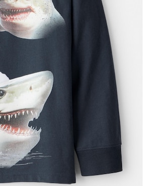 Playera Carters manga larga para niño