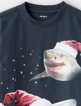 Playera Carters manga larga para niño
