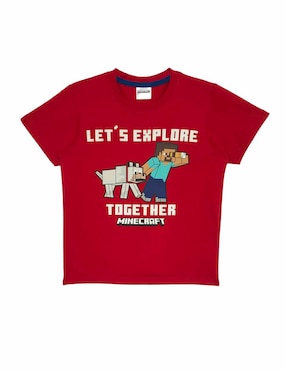 Playera Minecraft Minecraft manga corta para niño