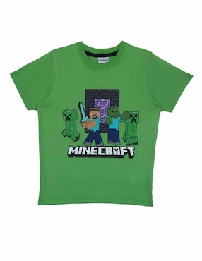 Playera Minecraft Minecraft manga corta para niño