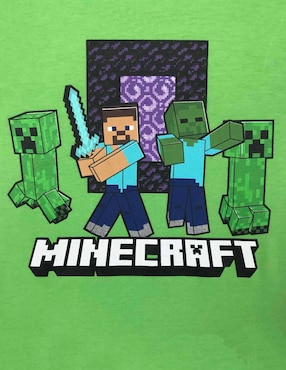 Playera Minecraft Minecraft manga corta para niño