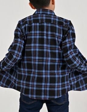 Camisa casual Yale de algodón manga larga para niño
