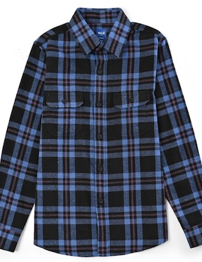 Camisa casual Yale de algodón manga larga para niño