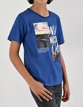 Playera Yale manga corta para niño