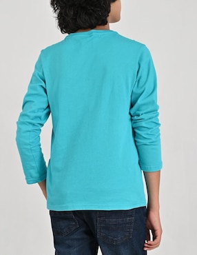 Playera Yale manga larga para niño