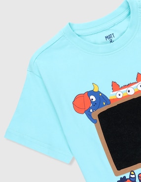 Playera Matt & Megan manga corta para niño