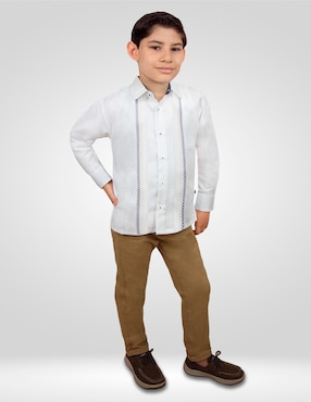 Guayabera manga larga Bahia para niño