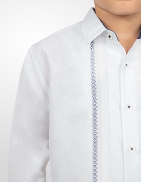Guayabera manga larga Bahia para niño