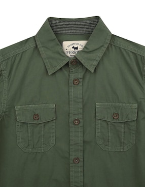 Camisa casual Ferrioni Zilai de algodón manga larga para niño