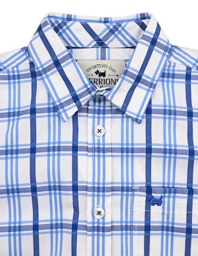Camisa casual Ferrioni Casely de algodón manga larga para niño