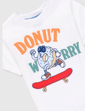 Playera Piquenique manga corta para niño