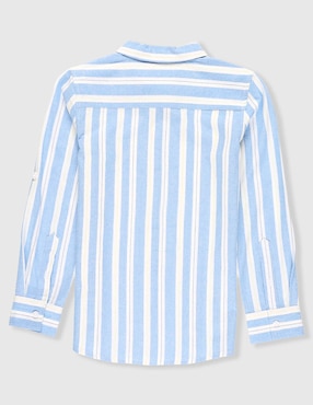 Camisa casual Piquenique de algodón manga larga para niño