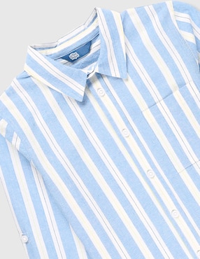 Camisa casual Piquenique de algodón manga larga para niño