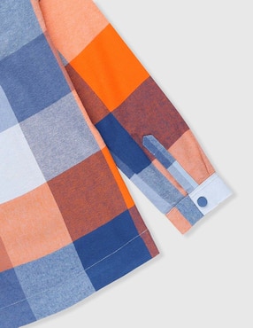 Camisa casual Piquenique de algodón manga larga para niño