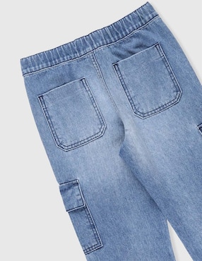 Jeans cargo straight Piquenique para niño