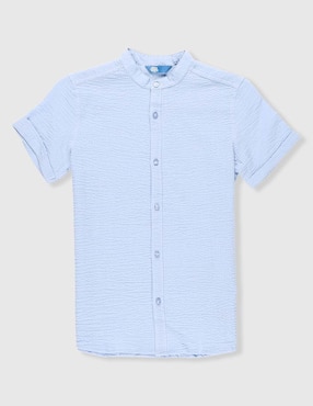 Camisa casual Piquenique de algodón manga corta para niño