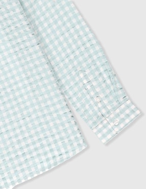 Camisa casual Piquenique de algodón manga larga para niño