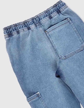 Jeans jogger straight Piquenique deslavado para niño