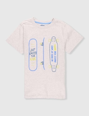 Playera Piquenique manga corta para niño