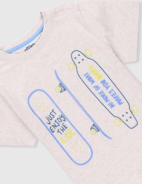 Playera Piquenique manga corta para niño
