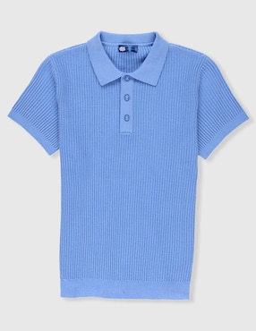 Playera tipo polo Piquenique de algodón para niño