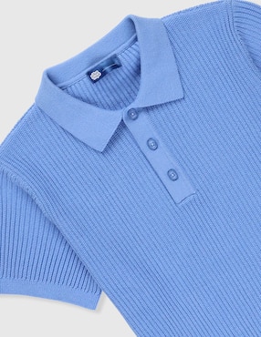 Playera tipo polo Piquenique de algodón para niño