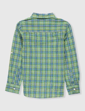 Camisa casual Piquenique de algodón manga larga para niño