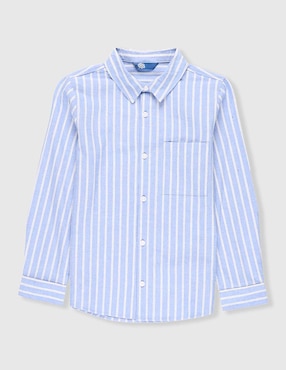 Camisa casual Piquenique de algodón manga larga para niño