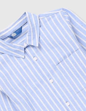 Camisa casual Piquenique de algodón manga larga para niño