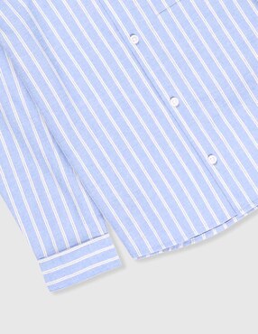 Camisa casual Piquenique de algodón manga larga para niño