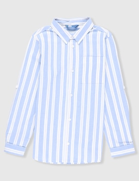 Camisa casual Piquenique de algodón manga larga para niño