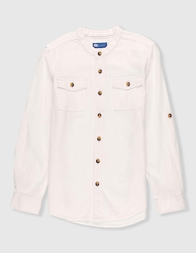 Camisa casual Piquenique de algodón manga larga para niño