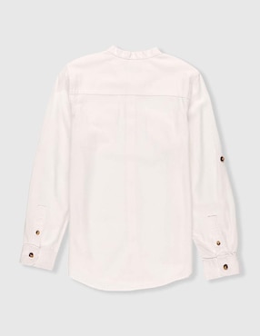 Camisa casual Piquenique de algodón manga larga para niño