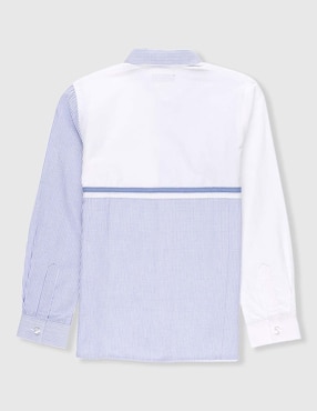 Camisa casual Piquenique de algodón manga larga para niño
