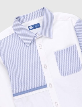 Camisa casual Piquenique de algodón manga larga para niño
