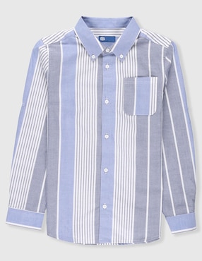 Camisa casual Piquenique de algodón manga larga para niño