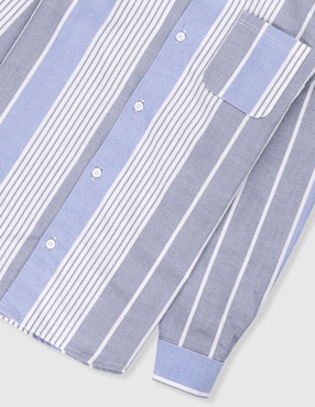 Camisa casual Piquenique de algodón manga larga para niño
