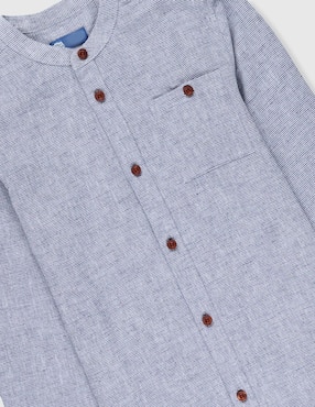 Camisa de vestir Piquenique manga larga para niño
