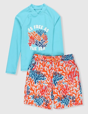 Traje de baño wetshirt Piquenique para niño
