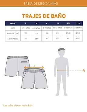 Traje de baño short 98 Coast Av Family Match para niño