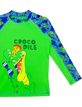 Conjunto wetshirt Sunskin estampado gráfico para niño