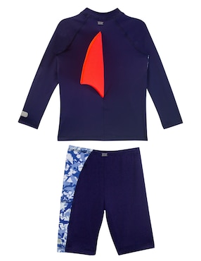 Conjunto wetshirt Sunskin estampado gráfico para niño