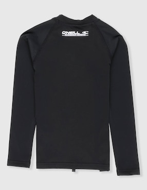 Wetshirt O'Neill estampado texto para niño