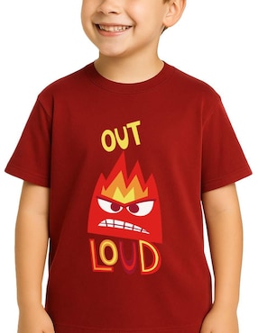 Playera Disney Inside Out 2 Intensamente manga corta para niño