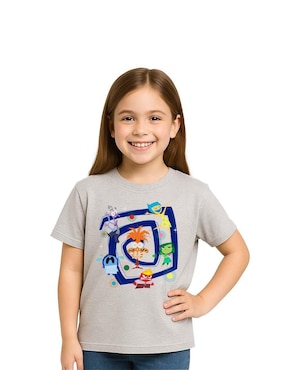 Playera Disney Inside Out 2 Intensamente manga corta para niño