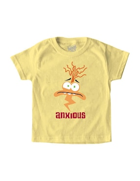 Playera Disney Inside Out 2 Intensamente manga corta para niño